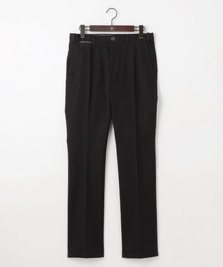 JOSEPH ABBOUD 【ウエストも伸びる！オーガニックコットン使用・25AW】トリコチンストレッチ パンツ ブラック系