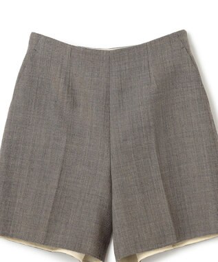 BEIGE， GRANET / ウールリバーショートパンツ Taupe×Ecru