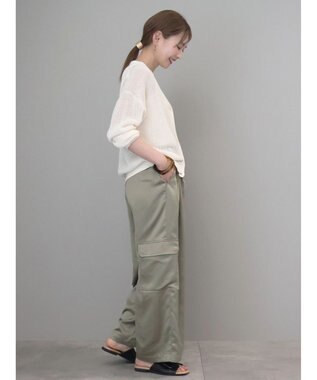 AMERICAN HOLIC サテンベイカーパンツ Khaki