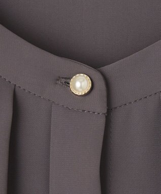 ANY SIS 【洗える】スタンドカラープリーツ ワンピース スレート