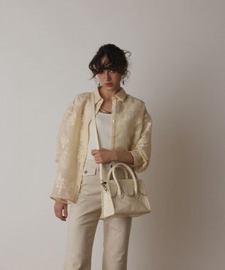 GRACE CONTINENTAL RollingSTHandbag ホワイト