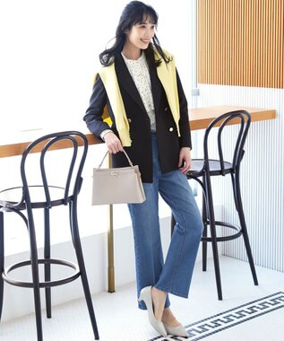 ANY SIS L 【花粉対策】ドルマン ニット イエロー