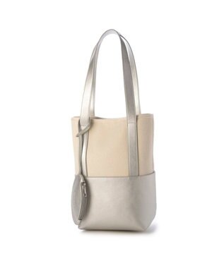 UNBILLION カシュカシュ cachecache / サニーデイキャンバスバケツトート シルバー