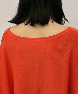 GRACE CONTINENTAL ドルマンニットトップ オレンジ