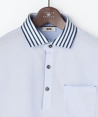 JOSEPH ABBOUD 【キングサイズ】オーガニックコットンダディポロ 26SSモデル サックスブルー系