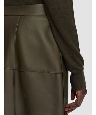 JOSEPH グリッドナッパ　スカート Hass Avocado