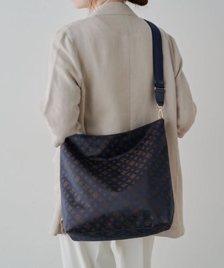 russet ナイロンジャガード2WAYショルダーバッグ(CE-1622) Purple/BR