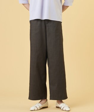 J.PRESS LADIES ソフトシャンブレー ストレートパンツ