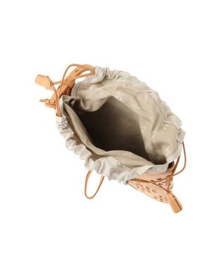 genten フラッターバスケット ショルダーバッグ ヌメベージュ