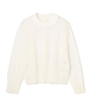 BEIGE， PYRRHOT / シアーコンビ バックスリットプルオーバー Ecru