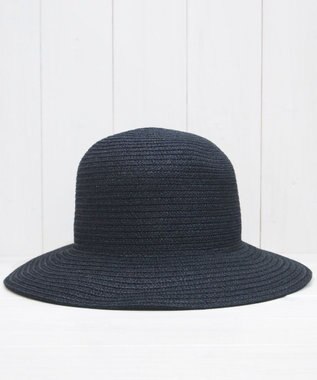 石田製帽 美濃和紙 × コットンブレード ウォッシャブルクロッシェ ハット ブラック