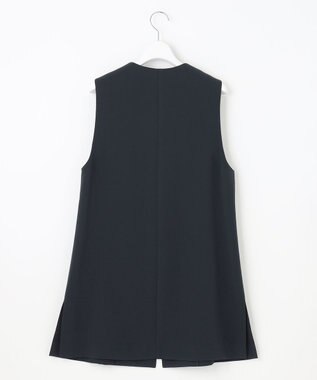 J.PRESS LADIES 【セットアップ対応・洗える】セラテリーダブルクロス ジレ ネイビー系