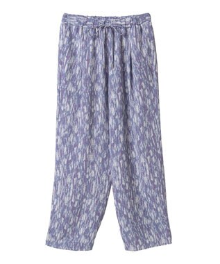 Green Parks 柄イージーパンツⅡ（テーパード） Navy