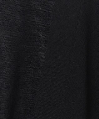 ICB L 【洗える】シルクヴィスコースハイゲージ カーディガン ブラック系