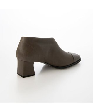 MODE ET JACOMO <D'ICI>チャンキーヒールブーティーパンプス オーク