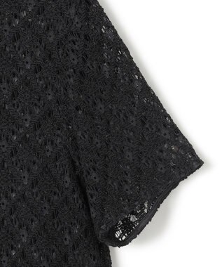 uncrave ジオメトリックレース ブラウス ブラック