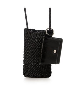 UNBILLION カシュカシュ cachecache / メタリックニットスマホショルダーバッグ