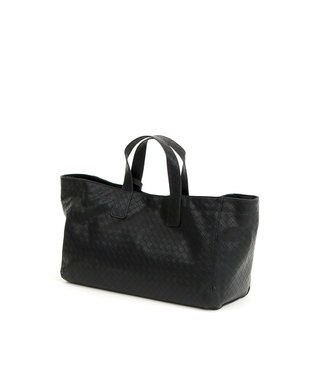 UNBILLION カシュカシュ cachecache / メッシュエンボス横長ショッパートート ブラック