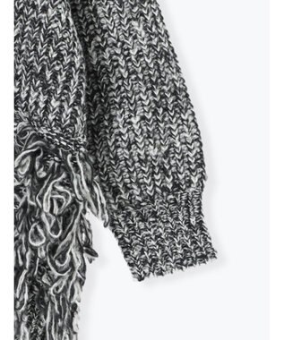 Te chichi ループ編みVネックミドルカーディガン グレー