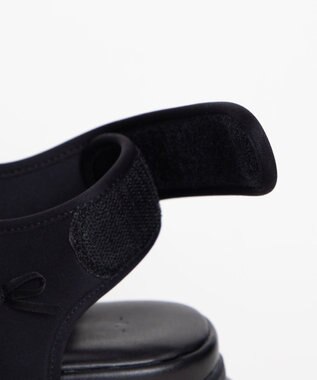 WEGO 厚底レースアップリボンスポサン ブラック