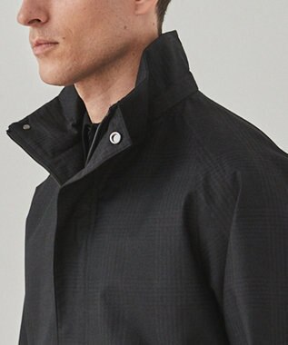 GOTAIRIKU 【仕事で着用可】ラスタードビー フーデッドブルゾン_地柄(24/25年モデル) ブラック×チェック地柄(24年新色)