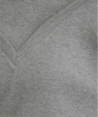 WEGO 【ANGIE VINTAGE】ワッフルフェイクレイヤードトップス 杢グレー