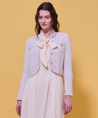 TOCCA TWEEDY MAZE ニットジャケット