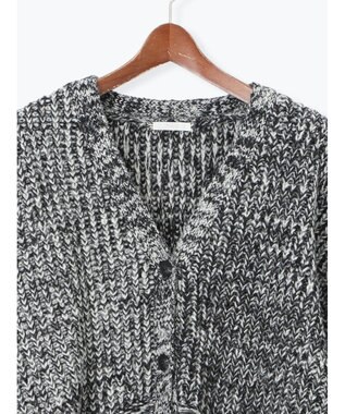 Te chichi ループ編みVネックミドルカーディガン グレー