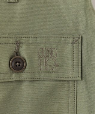 自由区 【XSサイズ~/洗える】GUNG HO（ガンホー） ベイカーパンツ カーキ系