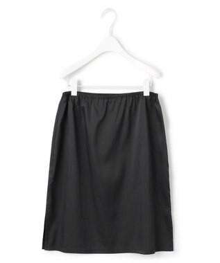 ICB 【洗える】カットジャガード ニットスカート ブラック系