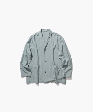 ATON SILK SUEDE | シャツジャケット SAX
