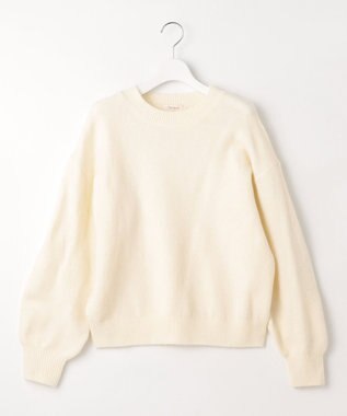 Feroux 【洗える】クルーネックニット プルオーバー アイボリー系
