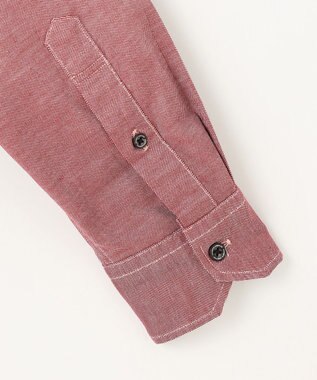 JOSEPH ABBOUD 【キングサイズ・オーガニックコットン使用】JOE COTTON ストレッチオックス シャツ ワイン系