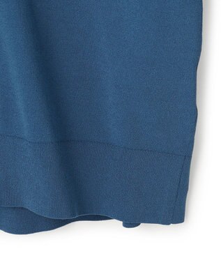 JOSEPH HOMME 【ストレッチ】リュクスレーヨン　クルーネック長袖ニット ブルー系