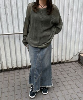 WEGO メッシュニットBIGPO カーキ