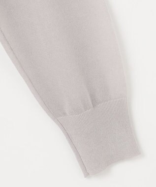 ANY SIS 【洗える】シアーVネック カーディガン ライトグレー