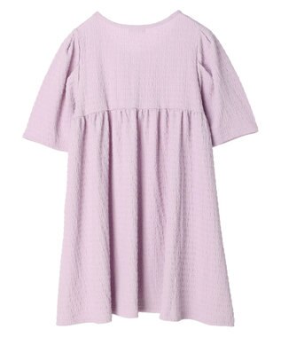 earth music&ecology ジャガードギャザーチュニック Light Purple