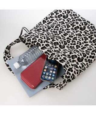 UNBILLION カシュカシュ cachecache / レオパードジャガードワンショルダートート ブラック