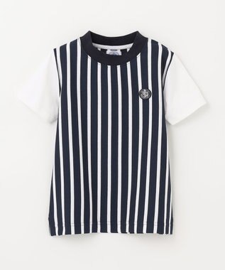 J.PRESS KIDS 【110-130cm】ストライプ Ｔシャツ ネイビー系1