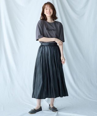 ANY フロッキーロゴテールTシャツ チャコール