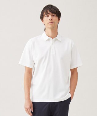 UNFILO MENS スマート ストレッチ ポロTEE【ギフトにもおすすめ】 ホワイト