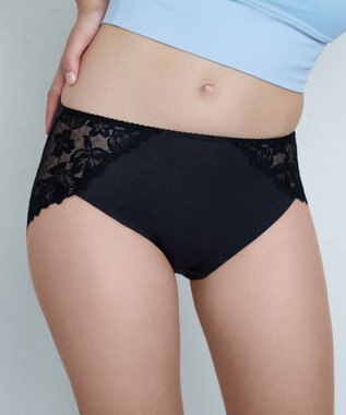 WACOAL ショーツ 【すそピタショーツ】 動いても裾がズレ上がりにくい 綿混(本体) はきこみ丈ふつう レディース PPD265 /ワコール ブラック