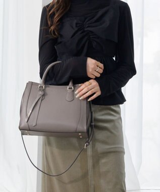 ACE BAGS & LUGGAGE Jewelna Rose クロフォード ハンドバッグ 本革 11922 ジュエルナローズ ショルダーバッグ 2way 【新色】ダークグレージュ