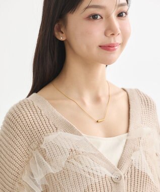 earth music&ecology チュールフリルカーディガン Beige