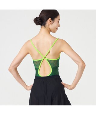 Chacott キャミソールレオタード エメラルドグリーン