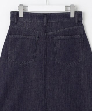 自由区 【洗える】ウスカルデニムAライン スカート インディゴ