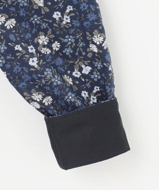 JOSEPH ABBOUD 【リバティー柄】プリントシャツ ネイビー系5