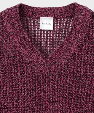 Paul Smith ラメミックス ニットベスト ピンク