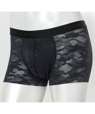WACOAL MEN ボクサーパンツ 「レースボクサー」 通気性 フロント快適グラマラス 前閉じ GT3340 /ブロス ブラック