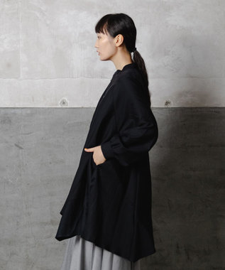 POLS リバーシブルドビー チュニック ブラック